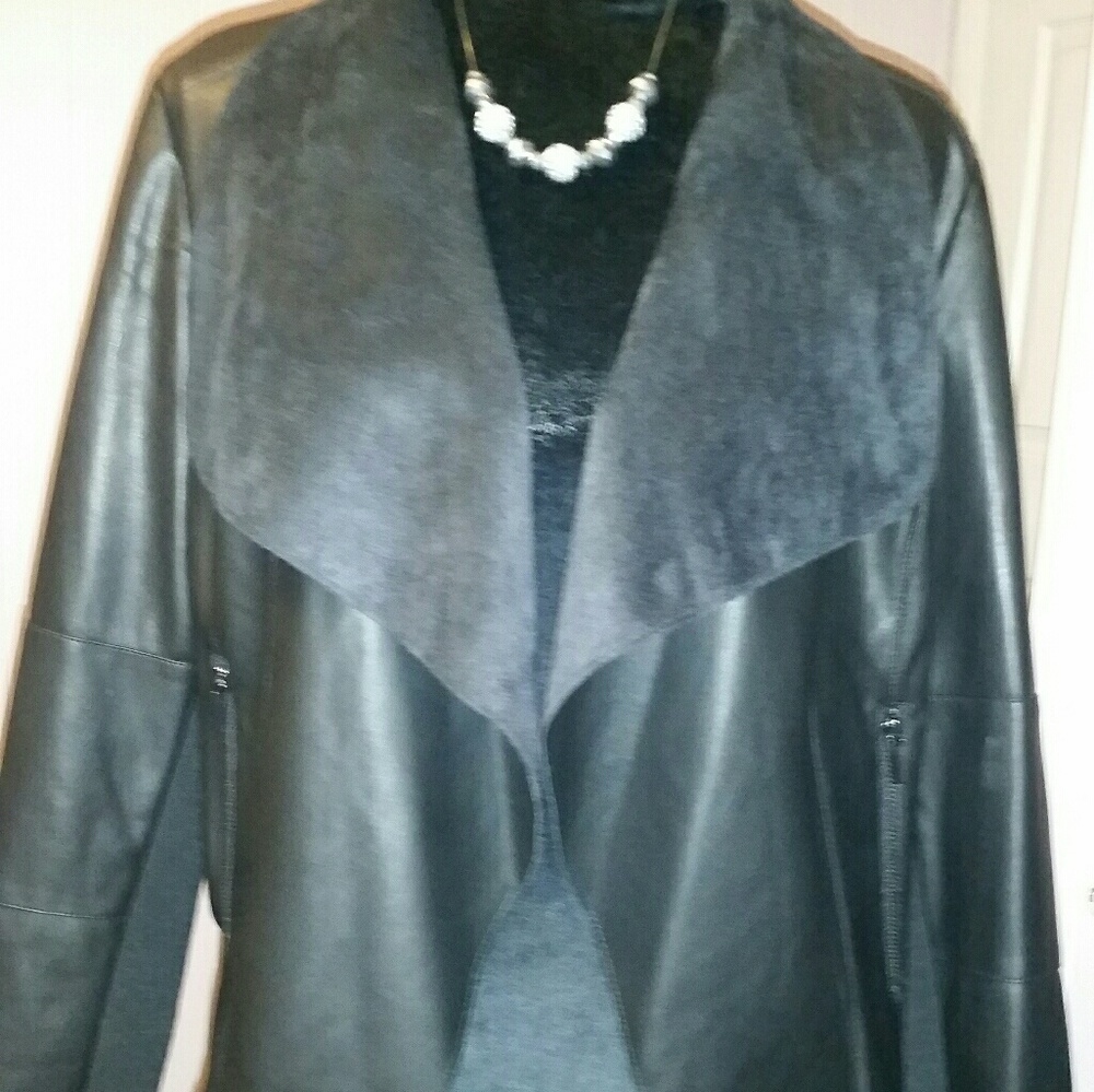 Black drape jacket